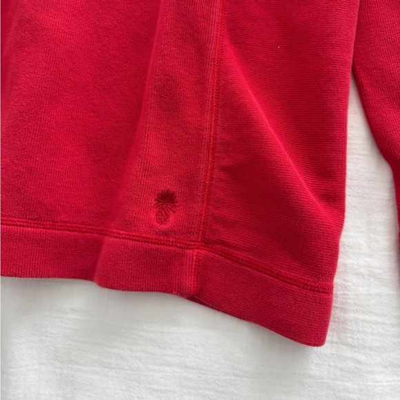Tommy Bahama Red Quarter Zip Cotton Pullover Sweatshirt - Picture 5 of 7